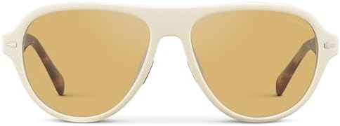 WearMe Pro Women's Polarized Aviator Sunglasses - Rounded Style for Tennis & Pickleball | Anti-Glare Lens, Flattering Fit