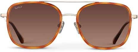 WearMe Pro - Women's Polarized Square Sunglasses: Modern Square Aviator Double Bridge Retro Aesthetics