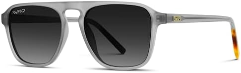 WearMe Pro Polarized Modern Aviator Single-Bridge Square Men's Sunglasses