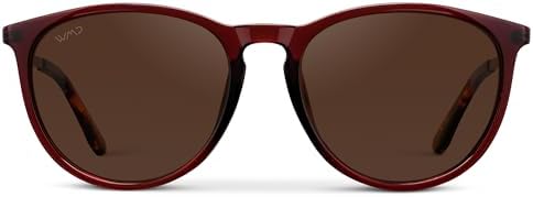 WearMe Pro Women's Round Polarized Sunglasses - UV400 Protection, Lightweight Frame, Retro Style
