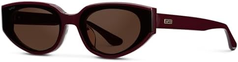 WearMe Pro - Women's Narrow Cat-Eye Sunglasses: Acetate Frame and Anti-Reflective Lenses