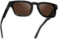 WMP Eyewear – Men's Polarized Rectangular Sunglasses: Thick Acetate Frame, Modern Style