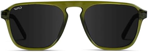 WearMe Pro Polarized Modern Aviator Single-Bridge Square Men's Sunglasses