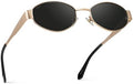 WearMe Pro Retro Oval Women's Sunglasses - Stylish Small Frame, 90s Inspired Fashion, with AR Coating