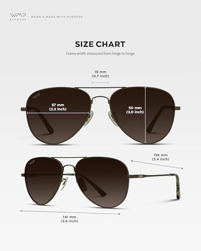 WearMe Pro - Polarized Aviator Style Classic Aviator Sunglasses
