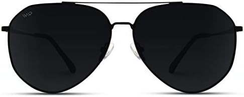 WearMe Pro Polarized Aviator Sunglasses for Men and Women | UV Protection | Reflective Lenses | Pink, Blue, Black Aviator
