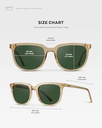 WearMe Pro Polarized Classic Retro Square Unisex Sunglasses