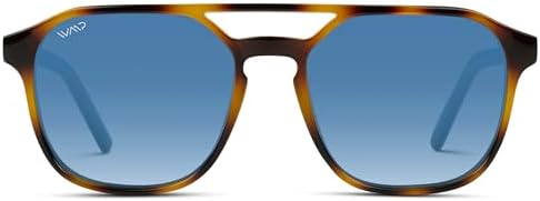 WearMe Pro Polarized Double Bridge Large Rectangular Unisex Sunglasses
