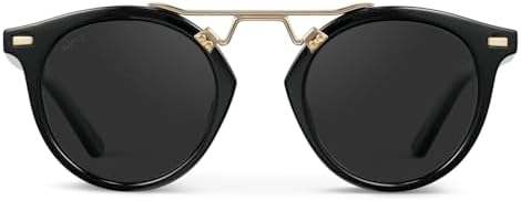 WearMe Pro Women's Polarized Round Retro Double Bridge Sunglasses