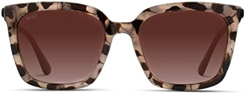 WearMe Pro WMP Eyeglasses - Square Oversized Metal Frame Stylish Women's Polarized Sunglasses