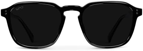 WearMe Pro Men's Polarized Square Sunglasses – Wide Fit, Retro Style, UV400, Lightweight Frame, Suitable for Driving and Everyday Wear