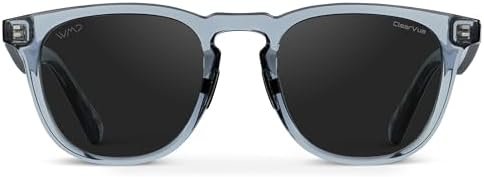 WMP Eyewear – Men's Polarized Sport Golf Sunglasses: Round Frame, Anti-reflective Lens, Anti-slip Nose Pads, Lightweight