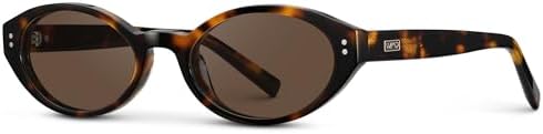 WearMe Pro WMP Eyeglasses – Women's Oval Sunglasses: 90s-inspired slim frame, soft curves, stylish and minimalist look.