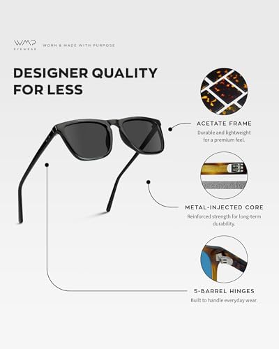 WearMe Pro - Polarized Square Modern Men's Sunglasses