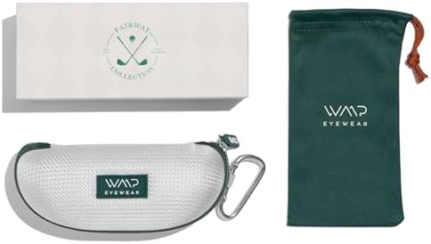 WearMe Pro WMP Eyewear – Men’s Round Performance Golf Sunglasses: Polarized, Anti-Reflective Lenses and Non-Slip Nose Pads