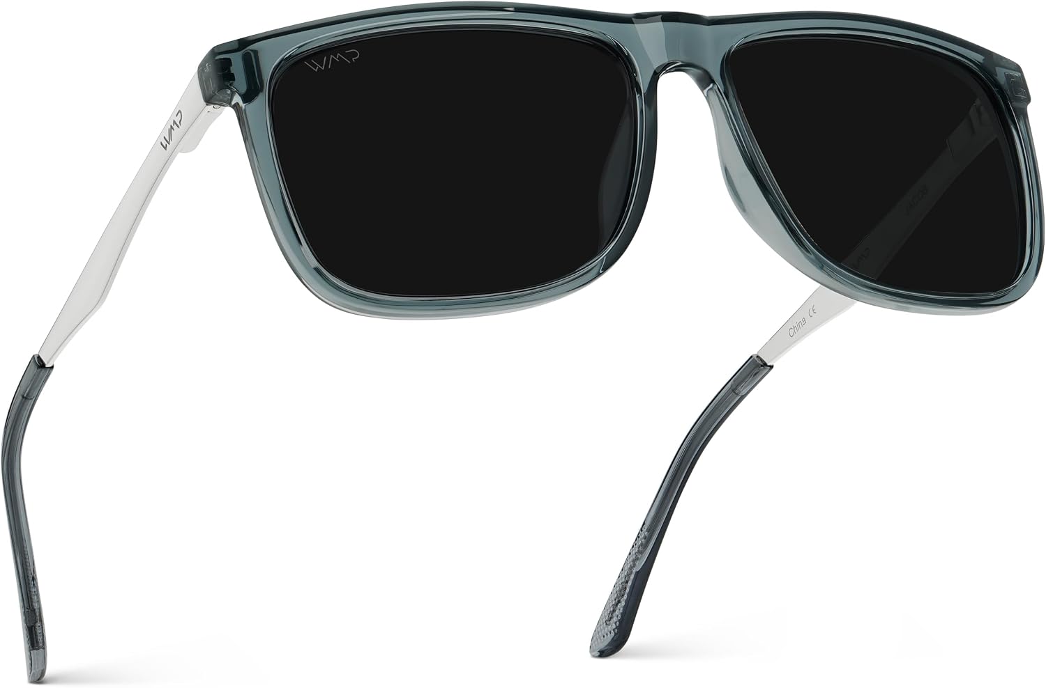 WMP Eyewear - Men's Polarized Flat-Top Square Sunglasses