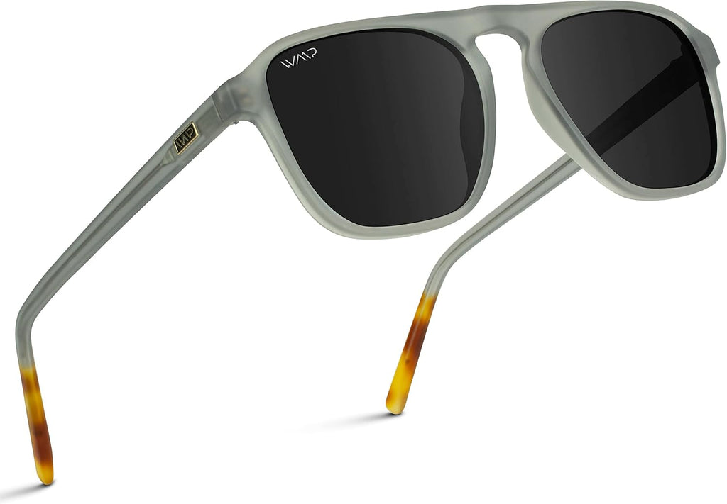WearMe Pro Polarized Modern Aviator Single-Bridge Square Men's Sunglasses